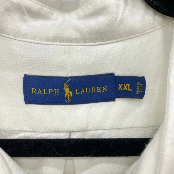 RALPH LAUREN Blue Label Striped Short Sleeve Sz XXL - Picture 3 of 5